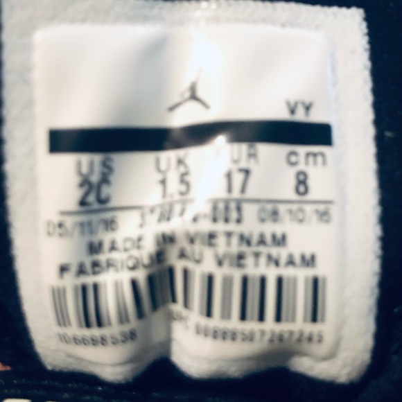 Nike Air Jordan 11 Crib/Bootie 'Space Jam' 378049-003 Baby Size 2C - Picture 5 of 5
